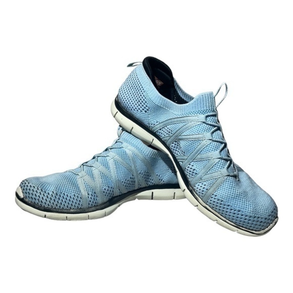 Skechers Slip On Athletic Shoes Gratis Chic Casual Breathable Mesh Womens Size 7